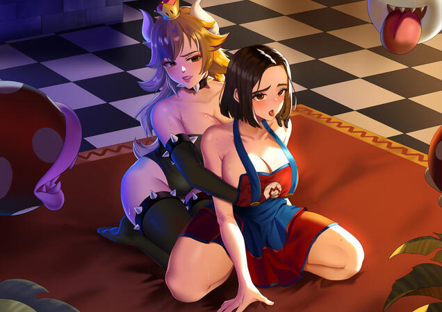 Girls' Play - Mario x Bowsette NSFW